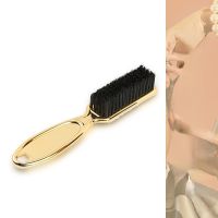 Electroplating Handle Retro Beard Brush Oil Head Cleaning Broken Hair Hairdressing Tool 【hot】✠๑☇ ！