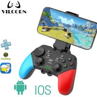 VILCORN เกมแพดที่รองรับบลูทูธสำหรับโทรศัพท์เคสโทรศัพท์ลายอิตาลีจอยเกมสำหรับ Genshin PPSSPP