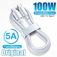 100W USB C สายสำหรับซัมซุง Galaxy S22 S21 Xiaomi Redmi Note พิเศษ11 10 USB C ถึง Type-C ชาร์จเร็วสายชาร์จแบตเตอรี่สายรับส่งข้อมูล