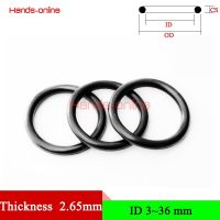 NBR70 Nitrile Rubber Ring O Ring Gasket CS/Thickness 2.65mm/0.104 quot; Oring Oil Gas Water proof seal ID 3 36mm/0.12 1.42 quot;