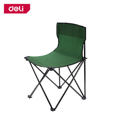 Deli เก้าอี้แคมป์ปิ้ง ผ้าอ็อกซ์ฟอร์ดหนา เก้าอี้สนาม เก้าอี้พับ นั่งสบาย แบบพกพา ส่งถุงเก็บ อุปกรณ์แคมป์ปิ้ง campingchair