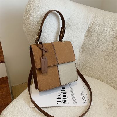 [COD] 2021 Personality Contrasting Color Matching Small Shoulder Messenger Womens Foreign Trade Export Ins Korean Version
