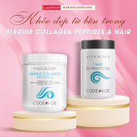 Combo Mọc Tóc Dưỡng Trắng Da Codeage Collagen Peptides + Codeage Hair thumbnail