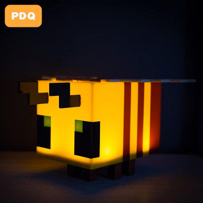MC เกม LED ของเล่นสร้างสรรค์ผึ้งรุ่นไฟกลางคืนห้องบ้านบรรยากาศส่องสว่างโคมไฟเด็กอุปกรณ์ต่อพ่วงของขวัญประดับห้อง *
