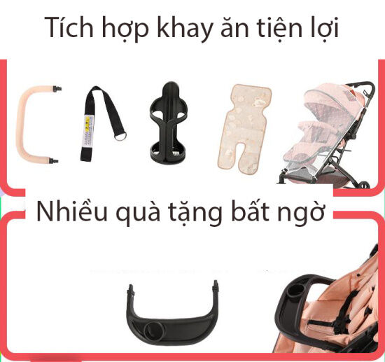 Hcmthiết kế đức xe đẩy 2 chiều gấp gọn 3 tư thế siêu nhẹ nhãn hiệu fly với - ảnh sản phẩm 5