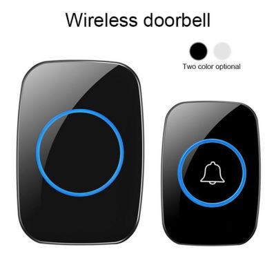 ﹍❦ 300M Wireless Doorbell Waterproof Remote Smart Door Bell Battery 1 Button 1 Receiver Doorbell Home Intelligent Door Bell Chime