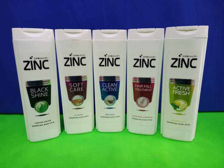 COD // Shampo Zinc 340 Ml // ZINC Shampoo Hijab Active // ZINC Shampoo Anti Hair Fall // ZINC