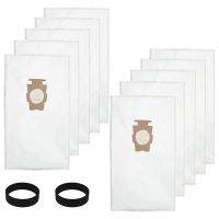 10 Pack Vacuum Cleaner Dust Bags and 2 Belts for Kirby 204811, 204814, 205811 Style F,G3 G4 G5 G6 G7 G8 G9 G10 G11 G12