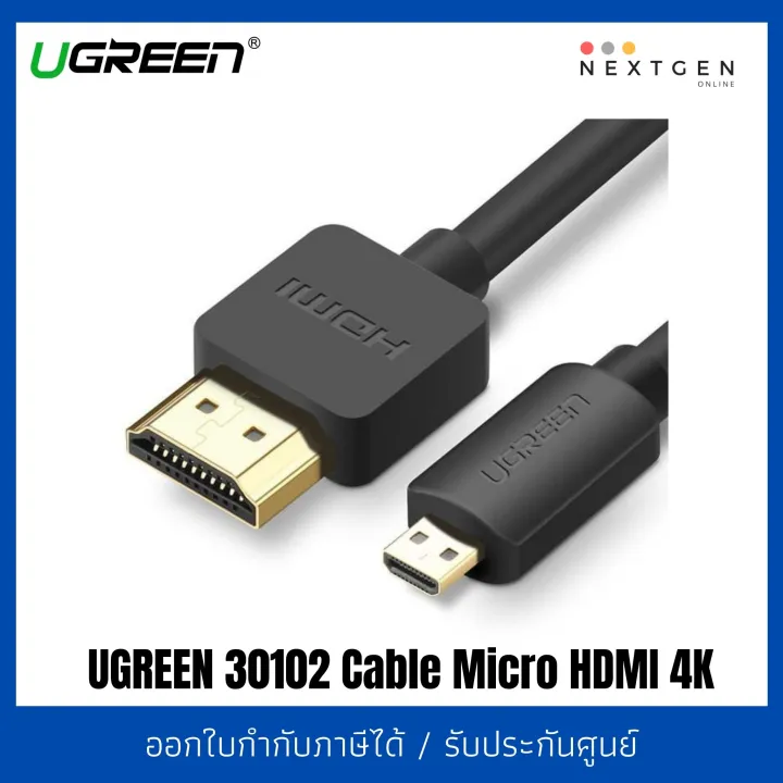 UGREEN 30102 Cable Micro HDMI 4K (V.2.0) M/M (1.5M) สินค้าใหม่ พร้อมส่ง
