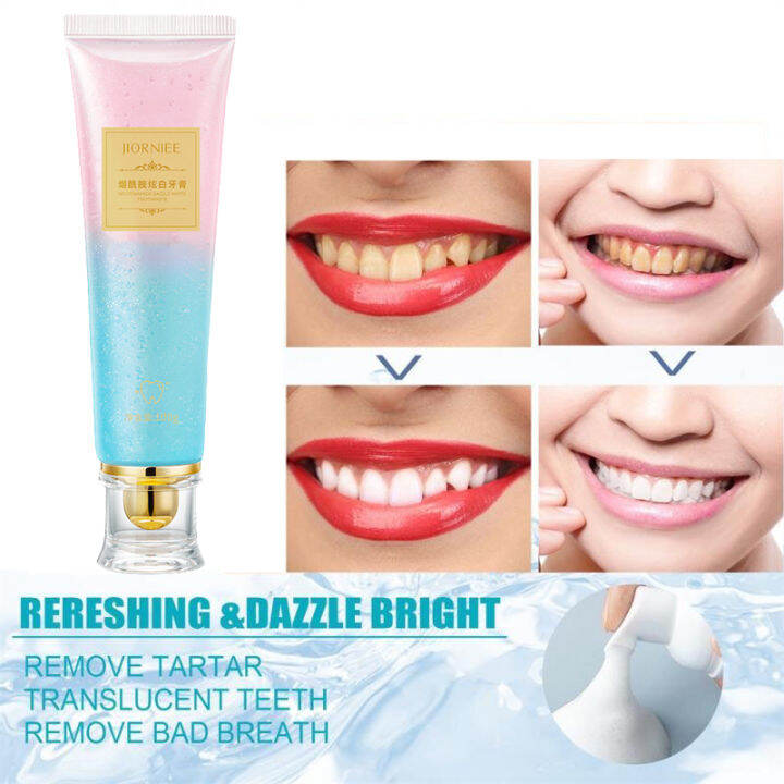 【Buy 2 Free 1】Teeth Whitening Toothpaste 100g Niacinamide Fresh Remove ...