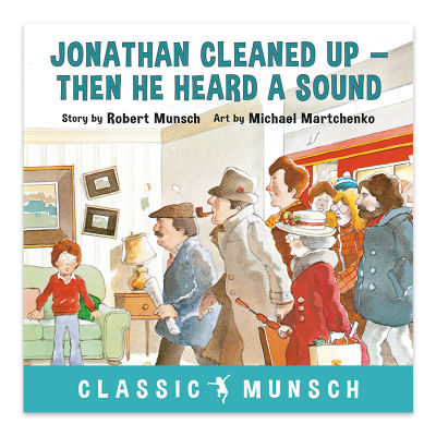 Grandpa Mengshi tells stories. The subway drives into the house. Jonathan cleaned up then he heard a sound English language learning and reading interest cultivation Book English version