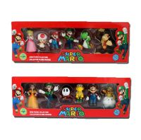 Eiffel 6ชิ้น/เซ็ต3-7ซม. Super Mario Bros PVC Action Figure ของเล่นตุ๊กตา Mario Luigi Yoshi เห็ด Donkey Kong ในกล่องของขวัญของขวัญเด็กน่ารัก