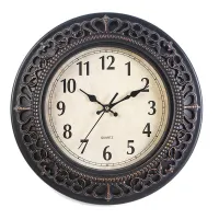 10-Inch Silent Retro Quartz Clock Decorative Wall Clock ,Bedroom Clock Retro Clock,Living Room Wall Clock,for Home/Office/School