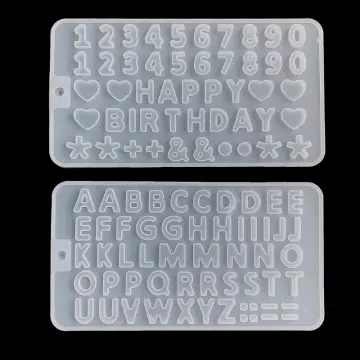 1Pc a-z letter silicone molds alphabet epoxy resin mold for diy