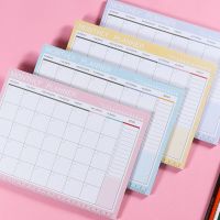 A4 Week Plan This Desktop Year Calendar Schedule Organizer 54 Simple Note Paper Xiaoqingxin College Students School Plan Note Books Pads