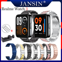 สาย Realme Watch 3 สายรัดสแตนเลสของคุณภาพดี realme watch 3 ร์ทวอทช์ สายนาฬิกาสำรอง