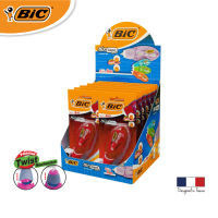 BIC บิ๊ก เทปลบคำผิด เทปลบ MICRO TAPE TWIST 5 มม. x 8 ม. Red จำนวน 12 ชิ้น