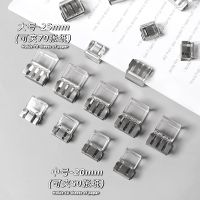 ✒☎ 20pcs Sliding Clip Paper Clips Label Clip Folder Transparent Plastic Paper Holder Bookmarker Decor Fixed Office Stationery