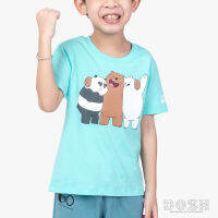 DOSH KIDS UNISEX T-SHIRTS WE BARE BEARS เสื้อยืดคอกลม แขนสั้น เด็กหญิง-ชาย DBBBT5037-GR