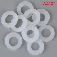 10ชิ้น/เซ็ต1/2 "3/4" 1 "แหวนยางซิลิโคน Ptfe ปะเก็นแหวนกันรั่วแบนสำหรับอาบน้ำท่อหัวฉีดท่อสูบลมท่อแหวนรอง