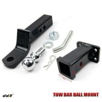 Tow Bar Tongue Ball Mount Hitch 2" Tow Ball &amp; Hitch Pin ชุดล็อค เครื่องมือลากจูง (สำหรับชุดลากจูงเรือ) ตะขอเกี่ยวแขนรถพ่วงรถบรรทุก กันชนท้ายรถพ่วง ตัวล็อครถพ่วง ตะขอเชื่อมต่อชิ้นส่วนเรือยอทช์และรถยนต์