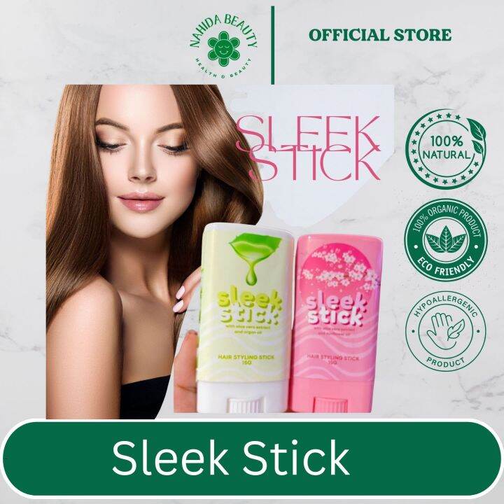 Styling Wax hair sleek stick Aloe Vera Extract Argan Oil and Sunflower