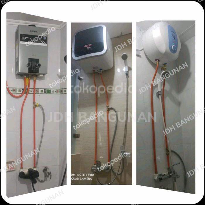 PAKET HEMAT DAN RAPIH INSTALASI WATER HEATER GAS/LISTRIK TANPA BOBOK