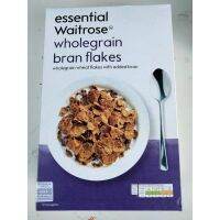 New Arrival ?Waitrose Essential Wholegrain Bran Flaker แบรนเฟลกส์ เวทโทรส 750 กรัม