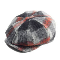 Man Large Size Ivy Hat Dad Fitted Painter Cap Men Felt Octagonal Hat Lady Wool Beret Big Size Newsboy Hat Cap 57-58cm 59-60cm