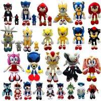 （HOT) ของเล่นตุ๊กตา Super Sonic ของแท้ที่ได้รับอนุญาต Q เมาส์เหนือเสียง sonic กระเป๋าเป้ Hedgehog Chart ตุ๊กตา