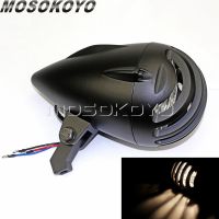 H4 Motosikal 4.5 "Lampu Depan R ตะแกรงอะลูมิเนียมไฟหน้ารถจักรยานยนต์รถแข่งทางร้านกาแฟชอปเปอร์ฮาร์เลย์ Bobber กำหนดเอง