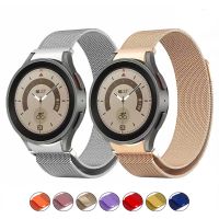 {TATLLr}สายโลหะแม่เหล็กสำหรับ Samsung Galaxy Watch 5 4 44มม. 40มม. สร้อยข้อมือสายรัดข้อมือ Correa สำหรับ Galaxy Watch 4คลาสสิก46มม. 42มม. เข็มขัด