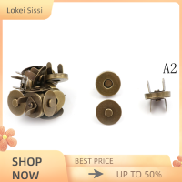 Lokei ใหม่10เซ็ต/ล็อต14mm กระเป๋ากระเป๋ากระเป๋า clasps เย็บปุ่มแม่เหล็กยึดโลหะ