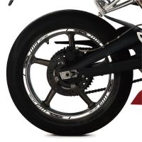 High quality Motorcycle rim moto tyre Stickers inner wheel reflective decoration decals For HONDA NC750 nc 750