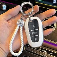 โครงเปลือกนอกเคส Kunci Remote Mobil Fob สำหรับ Peugeot 308 408 508 2008 3008 4008 5008สำหรับ C6 C4 Citroen อุปกรณ์พวงกุญแจ C3-XR