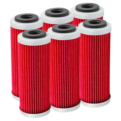 6Pcs Motorcycle Oil Filter for SXF SXS EXC EXC-F EXC-R XCF XCF-W XCW SMR 250 350 400 450 505 530 2007-2020