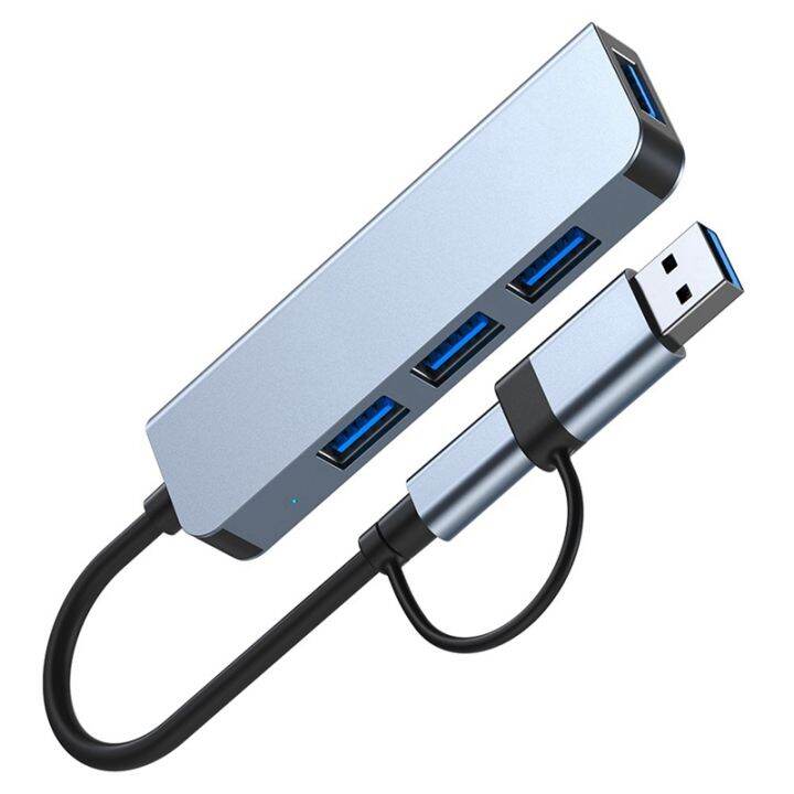 4-ports-usb-3-0-hub-type-c-adapter-usb-2-0-high-speed-transmission-multi-port-usb-splitter-expander-for-pc-computer