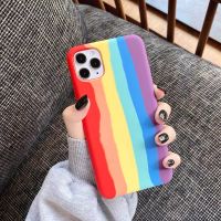 พร้อมส่งทันที !!! Case Xiaomi Redmi Note7 รุ่นเสี่ยวมี่ งานกำมะหยี่สายรุ้ง เคสสายรุ้งไล่โทนสีนิ่ม