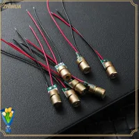 ZHIMUA 1/3/5/10pc ขายดี หัวทองแดง สายตาสีแดง เลเซอร์ไดโอด โมดูลไดโอดจุด 650nm 6mm 3V เลเซอร์ปรับได้