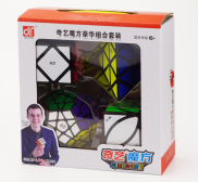 Combo 4 Rubik variations Qiyi-Rubik s Cube Skewb, Ivy, Pyraminx, Megaminx