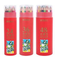 ดินสอสีแสงแดดตอนเช้า36สีที่ละลายน้ำได้48สีสีน้ำมันตะกั่ว24สีภาพวาดด้วยมือ APW36809tqpxmo168ตะกั่ว