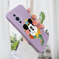 เคสโทรศัพท์มิกกี้ลายการ์ตูนสำหรับ Huawei Nova 9 SE Huawei Nova 10 Nova 10 Pro เคสป้องกันทนแรงกระแทกคลุมทั้งหมดปลอกซิลิโคนของเหลวทรงสี่เหลี่ยมดั้งเดิม