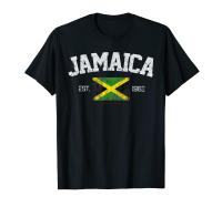 2023 newvintage jamaica Independence Day FLAG EST 1982ของที่ระลึกเสื้อยืดของขวัญ hip hop Men เมื่อ Uni EX T Shires ขนาด S-6XL