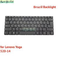 PT-BR Brazil UK US Backlit Keyboard For Lenovo Yoga 520-14IKB 80YM 80X8 81C8 720-15IKB SN20M61595 Brazilian New