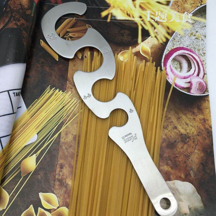 ANGY Easy Clearing Spaghetti Measurer 4 Hole Portion Stainless Steel