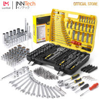 DELTON King Tools เครื่องมือช่าง ประแจ ชุดบล็อก 216 ชิ้น (ชุดใหญ่) ขนาด 1/4 นิ้ว 3/8 นิ้ว 1/2 นิ้ว ชุดเครื่องมือ ชุดประแจ ลูกบล็อก บล็อก ไขควง KING TOOLS SERIES ผลิตจากเหล็ก CR-V แท้ รุ่น DKT-216PCS