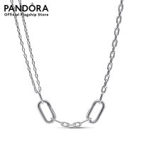 Pandora Sterling silver link necklace เครื่องประดับ สร้อยคอ สร้อยคอเงิน สร้อยแพนดอร่า แพนดอร่า