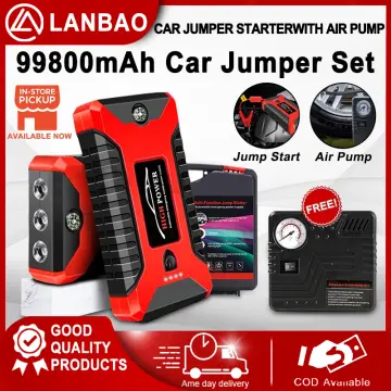 99800mAh Jumper Powerbank Car Jumper Power Bank Jumper Kereta Power Bank  Jump Starter Car With Pump Jumper 充电宝 汽车启动器