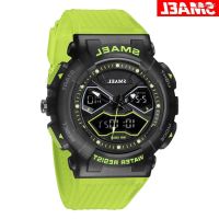 นาฬิกาผู้ชาย SMAEL maier 8073 new luminous double show men leisure activity waterproof multi-functional electronic watches