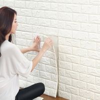 【CW】✽❀◇  10Pcs Foam Wall Stickers Wallpaper Ceiling Adhesive Background Decoration